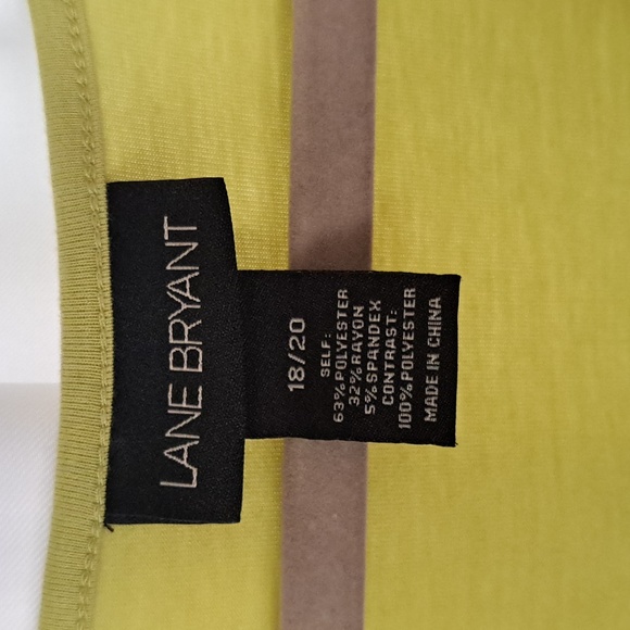 NWOT LANE BRYANT FLUTTER SLEEVE TOP/SIZE 18/20 - Picture 2 of 4